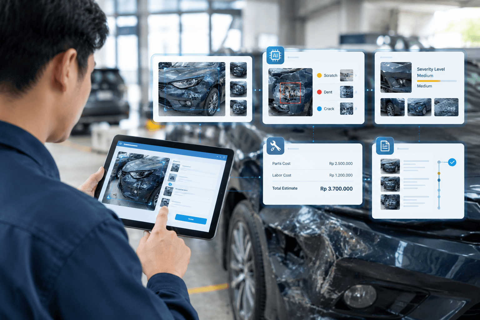 Fitur Utama Aplikasi Inspeksi Kendaraan Berbasis AI